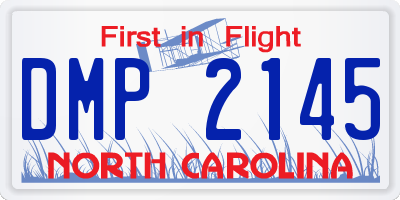 NC license plate DMP2145