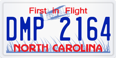 NC license plate DMP2164