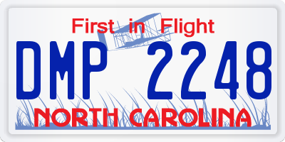 NC license plate DMP2248