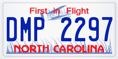 NC license plate DMP2297