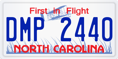 NC license plate DMP2440