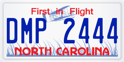 NC license plate DMP2444