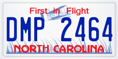 NC license plate DMP2464