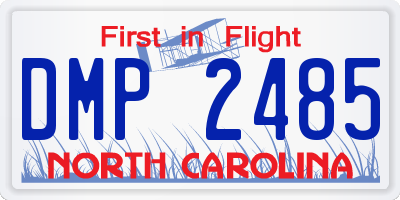 NC license plate DMP2485