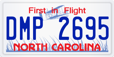 NC license plate DMP2695