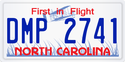 NC license plate DMP2741