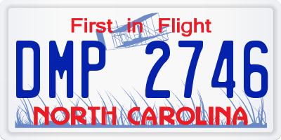 NC license plate DMP2746