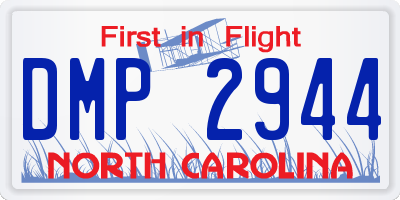 NC license plate DMP2944
