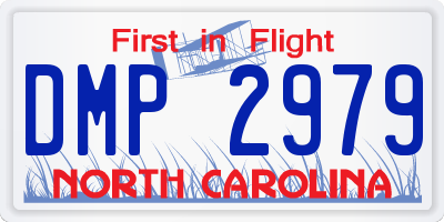 NC license plate DMP2979