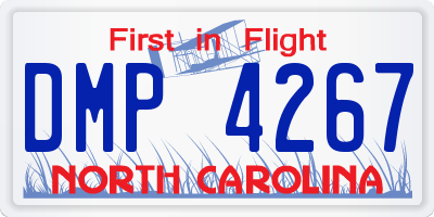 NC license plate DMP4267