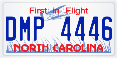 NC license plate DMP4446