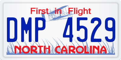 NC license plate DMP4529