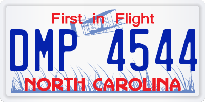 NC license plate DMP4544