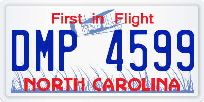 NC license plate DMP4599