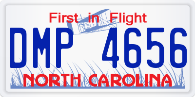 NC license plate DMP4656