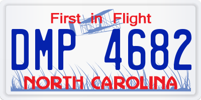 NC license plate DMP4682