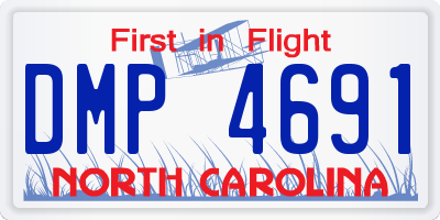 NC license plate DMP4691