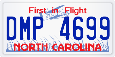NC license plate DMP4699