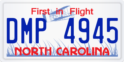 NC license plate DMP4945