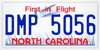 NC license plate DMP5056