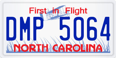 NC license plate DMP5064
