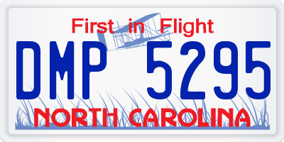 NC license plate DMP5295