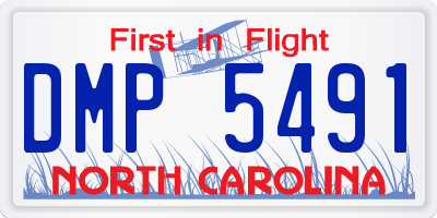 NC license plate DMP5491