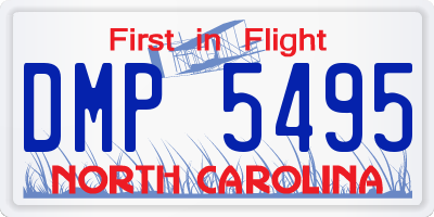 NC license plate DMP5495