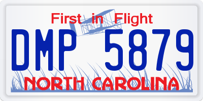 NC license plate DMP5879