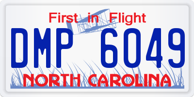NC license plate DMP6049