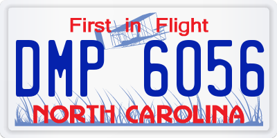 NC license plate DMP6056