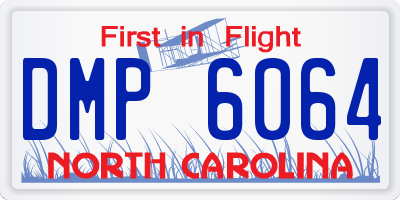 NC license plate DMP6064