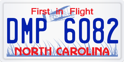 NC license plate DMP6082