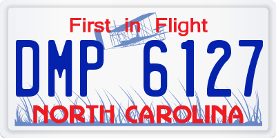 NC license plate DMP6127