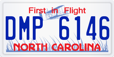 NC license plate DMP6146
