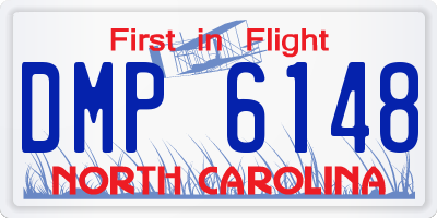 NC license plate DMP6148
