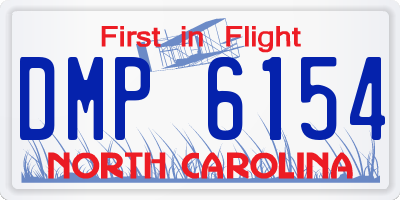 NC license plate DMP6154
