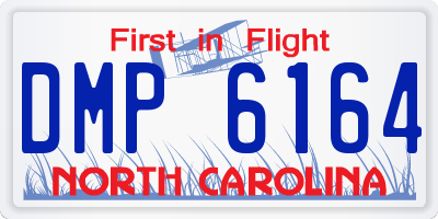 NC license plate DMP6164