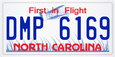 NC license plate DMP6169