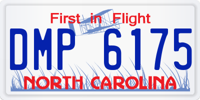 NC license plate DMP6175