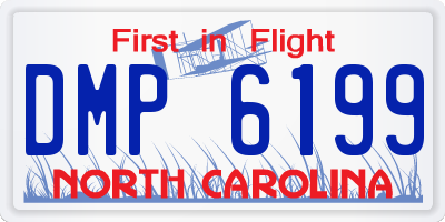 NC license plate DMP6199