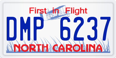 NC license plate DMP6237