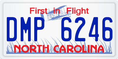 NC license plate DMP6246