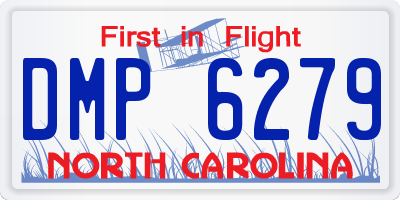 NC license plate DMP6279