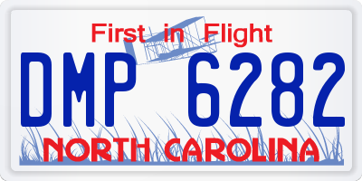 NC license plate DMP6282