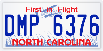 NC license plate DMP6376