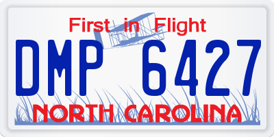 NC license plate DMP6427