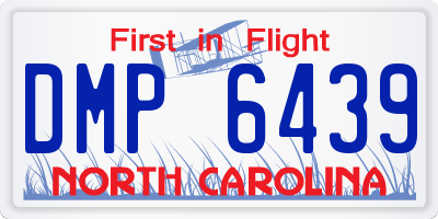 NC license plate DMP6439