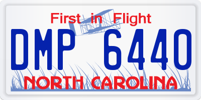 NC license plate DMP6440