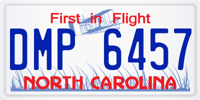 NC license plate DMP6457